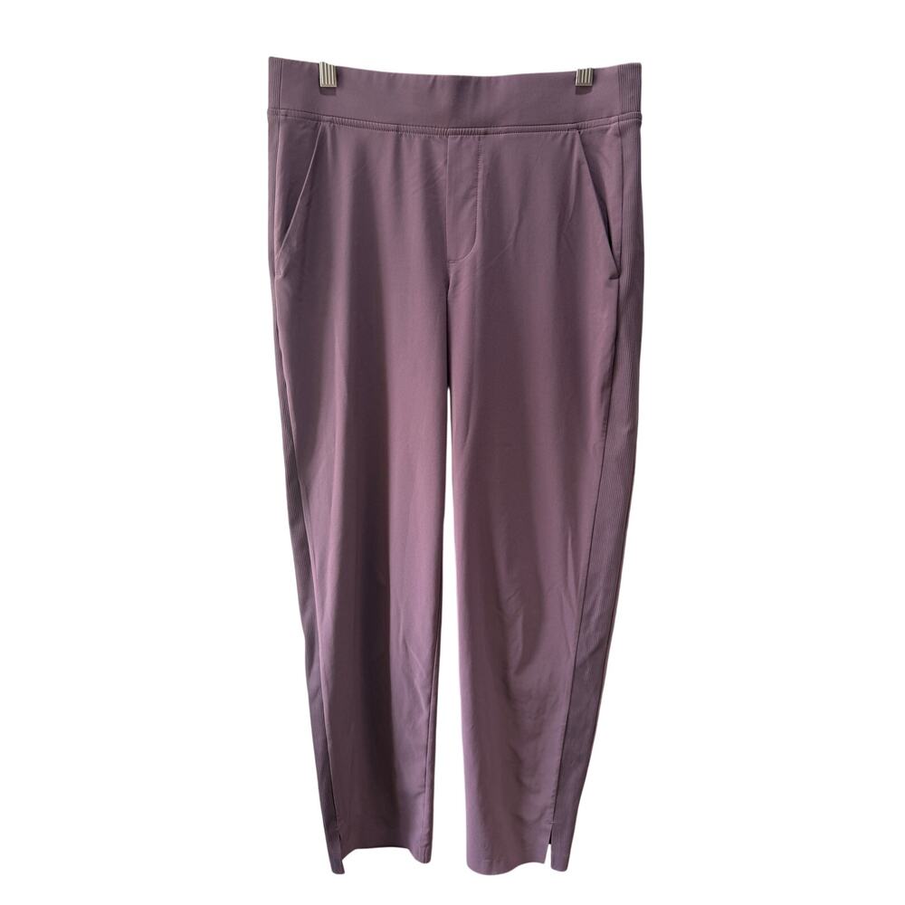 Athleta Brooklyn Ankle Pant Mauve Purple Casual Travel Golf Elastic Waist size 6
